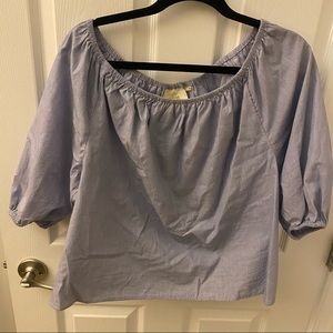 Anthropologie Maeve Bretta Off Shoulder Top